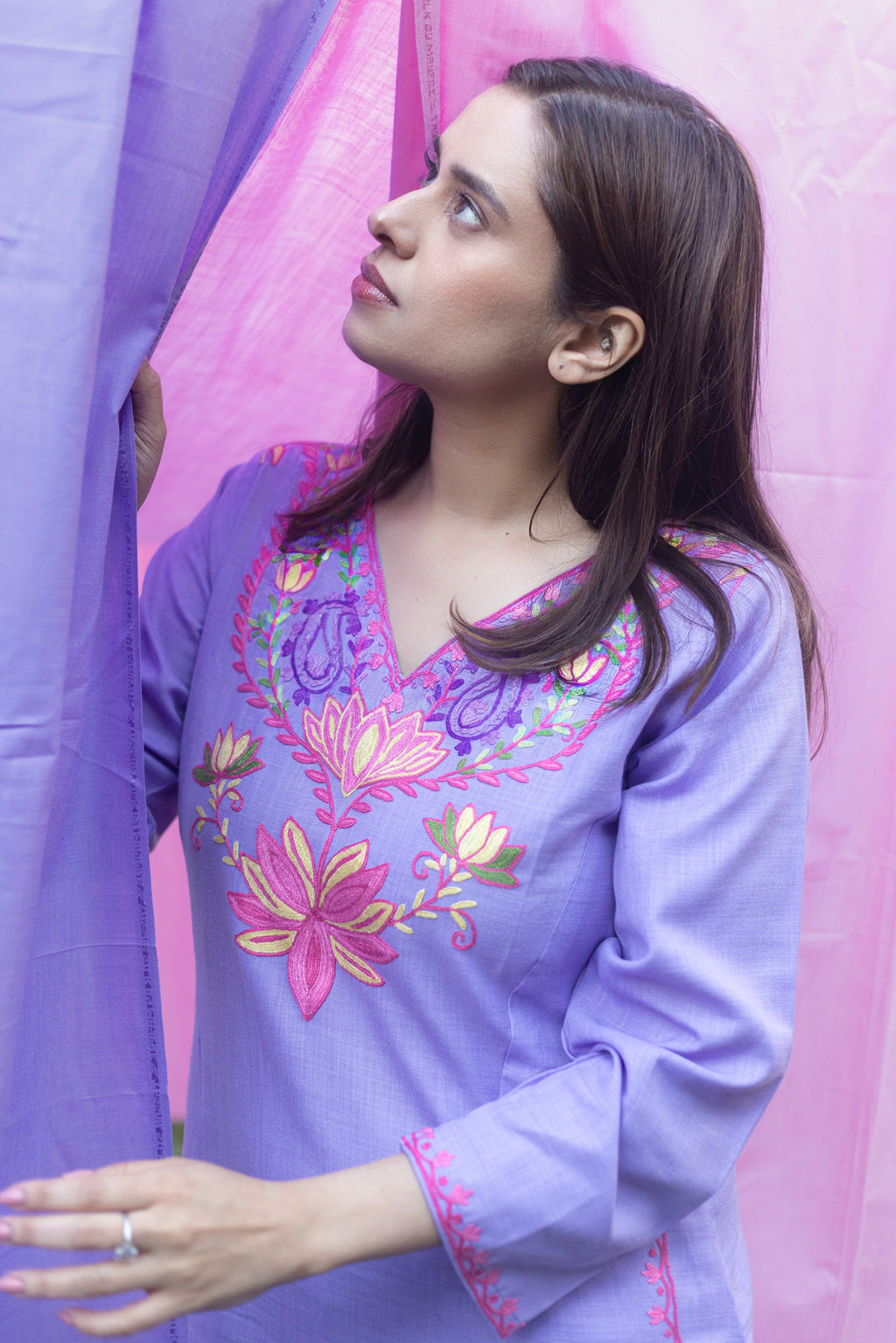 Lilac Cotton Pheran