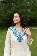 Cream Cotton Pheran