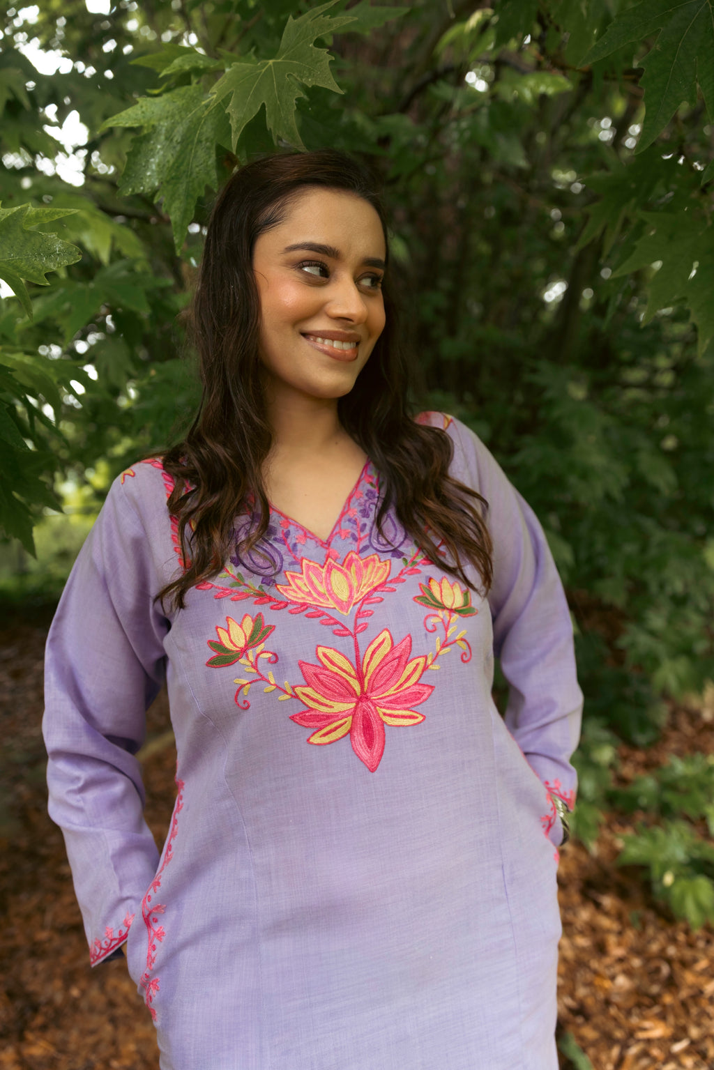 Lilac Cotton Pheran
